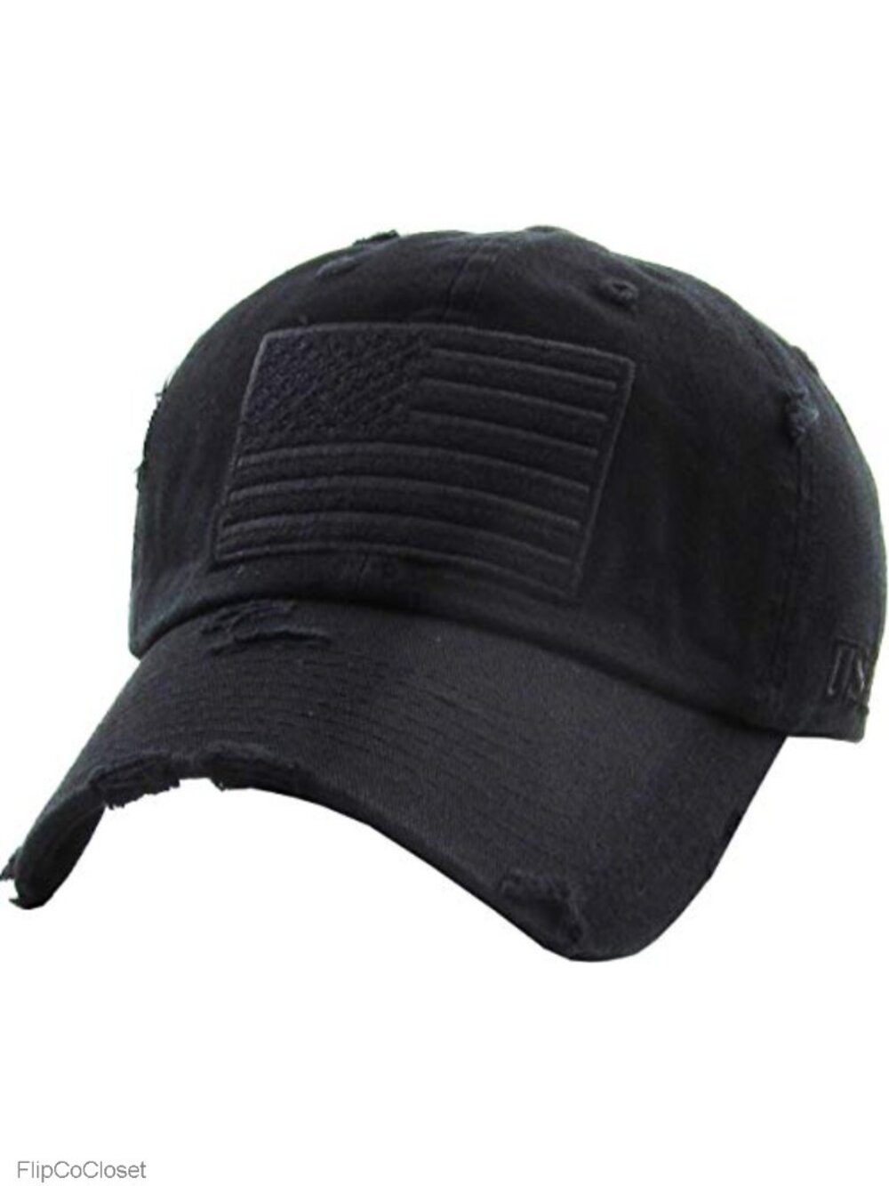 USA Flag Military Baseball Cap Unisex Adjustable Cotton Distressed Dad Hat